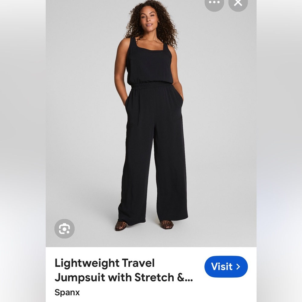 NWT SPANX CarryOn Black Jumpsuit